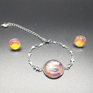 Star Benzel Multi-Color Bracelet & Earring Set